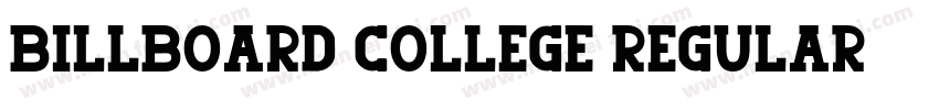 Billboard College Regular字体转换